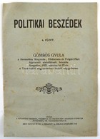 Cca 1922 Gömbös Gyula Beszéde Szegeden. Politkai Beszédek Sorozat. 4. Füzet.  8p. Kissé Gyűrött - Unclassified