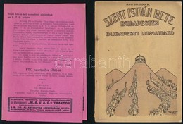 1926 Szent István Hete Budapesten. Budapesti útmutató. Szerk.: Orbók Attila. Bp., 1926, Általános Nyomda. Papírkötésben, - Unclassified