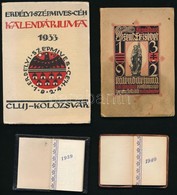 1932-1940 4 Db Régi Kártyanaptár - Ohne Zuordnung