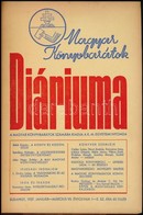 1937 Magyar Könyvbarátok Diáriuma 1937. év 1-8. Sz., Teljes évfolyam. Félvászon-kötésben. - Unclassified