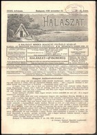 1938 Bp., Halászat, A Halászat Minden ágazatát Felölelő Szaklap, XXXIX. évfolyam 21-22. Szám - Sin Clasificación