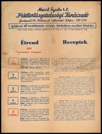 1939 Meinl Gyula Rt. Háztartási Tanácsadója, étrend/receptek, Szakadt, Foltos, 4 P. - Ohne Zuordnung