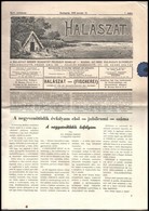 1944 Bp., Halászat, A Halászat Minden ágazatát Felölelő Szaklap, XLV. évfolyam 1. Szám, Tintafolttal, 15 P. - Ohne Zuordnung