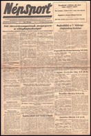 1954 A Népsport, Az Országos Testnevelési és Sportbizottság Lapja X. évfolyamának 120. Száma, 4p - Sin Clasificación