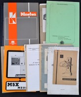 Cca 1965-1989 Vegyes Mozigépészeti Nyomtatványok Tétele, Nagyrészt Magyar, Részben Német Nyelven, Kb. 15 Db. - Unclassified