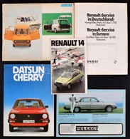 Cca 1970-1980 5 Db Autó Katalógus - Sin Clasificación