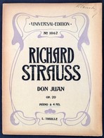 Strauss: Don Juan Zongoraátirat 4 Kézre Kottafüzet - Other & Unclassified