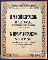 Rimszkij-Korszakov: Seherezádé Zongoraátirat 4 Kézre Kottafüzet - Sonstige & Ohne Zuordnung