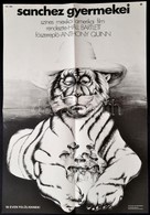 1981 Rényi Katalin (1951-): Sanchez Gyermekei, Plakát, Hajtott, 58×38 Cm - Sonstige & Ohne Zuordnung