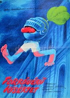 1983 Szilvásy Nándor: Forróvérű Kísértet Olasz Film Plakátja, MOKÉP, Hajtott, 56×40 Cm - Sonstige & Ohne Zuordnung