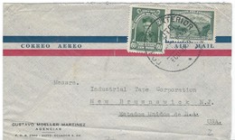 COVER CORREO AERO - VIA AIR MAIL - QUITO - NEW BRUSNSWICK - N.J. - Equateur