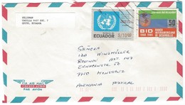 COVER CORREO AERO - VIA AIR MAIL - QUITO - KONSTANZ - ALEMANIA - UNICEF- DESARROLLO. - Equateur