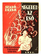 Szabó Dezső: Megered Az Eső. Bp.,1931, Bartha Miklós. Első Kiadás. Kiadói Papírkötés. - Unclassified