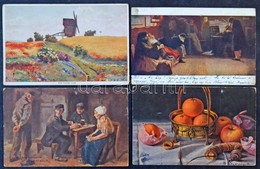 ** * 74 Db RÉGI Főleg Művész Motívumlap, Pár Litho. Vegyes Minőség / 74 Pre-1945 Mostly Art Motive Postcards With Some L - Sin Clasificación