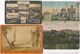 ** * 11 Db RÉGI Sérült Külföldi Képeslap, Közte Három Keményhátu Fotó / 11 Pre-1945 Damaged European Postcards, With 3 H - Unclassified