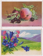 ** * 5 Db RÉGI Művész Motívumlap: Virágos Csendéletek / 5 Pre-1945 Art Motive Postcards: Flowers - Ohne Zuordnung