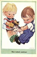 ** 5 Db Régi Humoros Motívumlap, Gyerekek / 5 Pre-1945 Humorous Children Motive Postcards - Unclassified