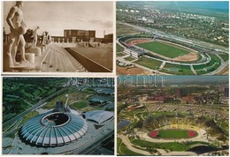 ** * 9 Db MODERN Sport Motívum Képeslap: Stadionok / 9 Modern Sport Motive Postcards: Stadiums - Unclassified