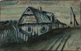 T3 1904 Aszód, Bableves Csárda - Saját Kézzel Festett Képeslap / Hand-painted Postcard S: Lajos (EB) - Ohne Zuordnung