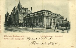 T2/T3 1898 Budapest VI. Nyugati Pályaudvar, Vasútállomás. Edgar Schmidt 1641. (EK) - Unclassified