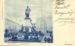 T2 1899 Budapest VII. Keleti Pályaudvar, Vasútállomás, Baross Szobor. Divald Károly 48. Sz. - Sin Clasificación