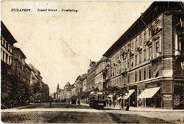 T3 1919 Budapest VIII. József Körút, Villamos, üzletek (EB) - Unclassified