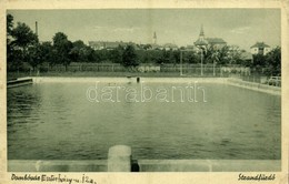 T2/T3 1941 Dombóvár, Strandfürdő, 'Mélyvíz' Tábla (EK) - Ohne Zuordnung