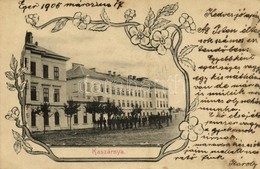 * T2/T3 1905 Eger, Kaszárnya. Art Nouveau, Floral (Rb) - Unclassified