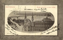 T2/T3 1911 Esztergom, Érseki Templom A Duna Híddal. Kiadja Groszner B. (EK) - Ohne Zuordnung