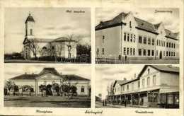 * T2/T3 1934 Sárbogárd, Református Templom, Járásbíróság, Községháza, Vasútállomás (fl) - Unclassified