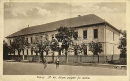 * T2/T3 1929 Tokaj, M. Kir. állami Polgári Fiú Iskola. Kiadja Heller Sándor (EK) - Unclassified