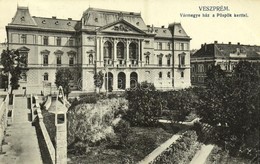 T2/T3 1913 Veszprém, Vármegyeház, Püspöki Kert (EK) - Unclassified