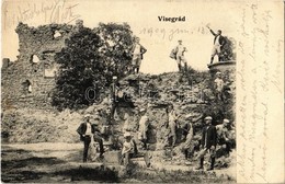 T3 1909 Visegrád, Vár, Kirándulók, Turisták (EB) - Ohne Zuordnung