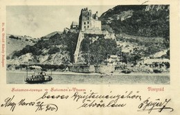 T2/T3 1900 Visegrád, Salamon-torony, Gőzhajó. Divald Károly 21. (EK) - Ohne Zuordnung