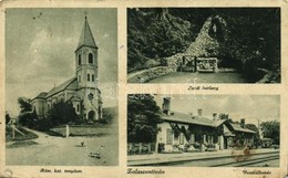 * T4 1942 Zalaszentiván, Római Katolikus Templom, Vasútállomás, Lourdes-i Barlang (EM) - Unclassified
