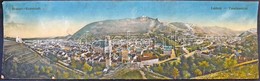 * T4 Brassó, Kronstadt, Brasov; Látkép. Óriás Lap / General View. Giant Non PC (17 Cm X 58 Cm) (szakadások / Tears) - Ohne Zuordnung