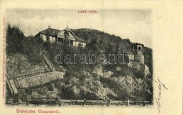 T2 1902 Csucsa, Ciucea; Lázár Villa. Dunky Fivérek Fényképészek Kiadása / Villa - Ohne Zuordnung