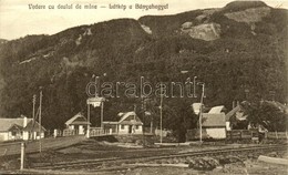 T2 1930 Felsőbánya, Baia Sprie; Látkép A Bányaheggyel, Vasúti Sín. Krizsanovszky Kiadása / Vedere Cu Dealul De Mine / Mi - Ohne Zuordnung