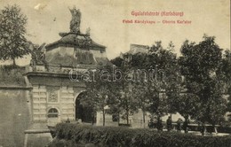 T2 1909 Gyulafehérvár, Karlsburg, Alba Iulia; Felső Károlykapu / Oberes Karlstor / Castle Gate - Sin Clasificación