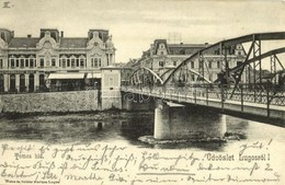 T2 1904 Lugos, Lugoj; Temes Híd, Bank. Kiadja Weisz és Sziklai / Timis River Bridge, Bank - Ohne Zuordnung