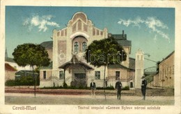 T2/T3 1927 Nagykároly, Careii Mari, Carei; Városi Színház / Teatrul Orasului 'Carmen Sylva' / Theatre (EK) - Unclassified