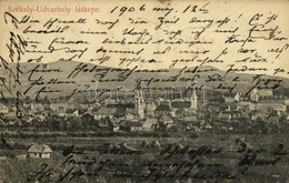 T4 1906 Székelyudvarhely, Odorheiu Secuiesc; Látkép, Templomok. Kiadja Székely Dénes / General View With Churches (b) - Unclassified