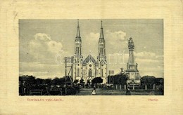 T2/T3 1912 Vinga, Piac Tér, Római Katolikus Templom, Szentháromság Szobor, Piaci árusok. W. L. Bp. 5430. / Market Square - Unclassified