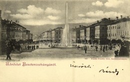 T2 1898 Besztercebánya, Banská Bystrica; Fő Tér, Szökőkút, Kohn Ignác üzlete. Kiadja Ivánszky Elek 621. / Main Square, F - Sonstige & Ohne Zuordnung