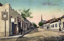 T4 1927 Érsekújvár, Nové Zámky; Komárno Ulica / Komáromi Utca, Fleischman üzlete / Street View, Shop Of Fleischman (ázot - Sonstige & Ohne Zuordnung