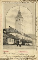 T2 1902 Gölnicbánya, Gelnica; Városház, Bernáth Ferenc üzlete. Matz Gusztáv Kiadása / Town Hall, Shop - Other & Unclassified