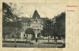 T2/T3 1913 Kisszeben, Sabinov, Zeben; Városháza. Stehr Gusztáv Kiadása / Town Hall  (EK) - Sonstige & Ohne Zuordnung