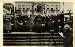 T2/T3 1938 Komárom, Komárnó; Bevonulás, Horthy Miklós, Purgly Magdolna, Imrédy Béla, Teleki Pál / Entry Of The Hungarian - Sonstige & Ohne Zuordnung