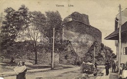 T4 1917 Léva, Levice; Vár. Kiadja Schulcz Ignác / Levicky Hrad / Castle (EM) - Other & Unclassified