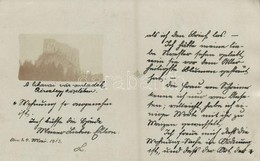 * T2/T3 1913 Likavka, Likava (Rózsahegy, Ruzomberok); Várrom / Likavsky Zámok / Castle Ruins. Photo (fl) - Other & Unclassified